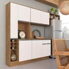 Armário De Cozinha Modulado Clarice Carvalho/off - Móveis Ara