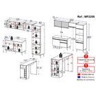 Armário De Cozinha Modulado Com Bancada Americana Multimóveis