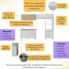 Armário De Cozinha Modulado Com Bancada Americana Multimóveis