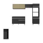 Armário De Cozinha Modulado Com Bancada Americana Multimóveis