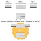 Armário De Cozinha Modulado Com Bancada Veneza Multimóveis Mp