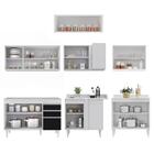 Armário De Cozinha Modulado De Canto 7 Peças Cp19 Balcão Sem