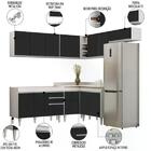 Armário De Cozinha Modulado De Canto 7 Peças Cp19 Balcão Sem