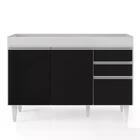 Armário De Cozinha Modulado De Canto 7 Peças Cp19 Balcão Sem