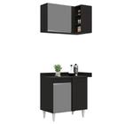 Armário De Cozinha Modulado De Canto 7 Peças Cp21 Com Pia Ino