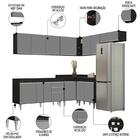 Armário De Cozinha Modulado De Canto 7 Peças Cp22 Balcão Sem