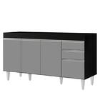 Armário De Cozinha Modulado De Canto 7 Peças Cp22 Balcão Sem