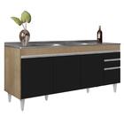 Armário De Cozinha Modulado De Canto 7 Peças Cp36 Com Pia Ino