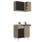 Armário De Cozinha Modulado De Canto 7 Peças Cp36 Com Pia Ino