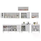 Armário De Cozinha Modulado De Canto 8 Peças Cp25 Balcão Sem