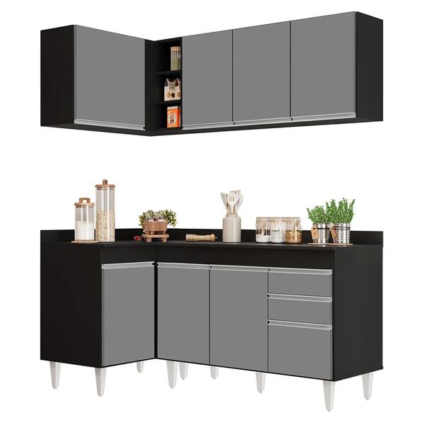 Armário De Cozinha Modulado De Canto Direito 4 Peças Cp38 Bal