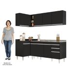 Armário De Cozinha Modulado De Canto Direito 4 Peças Cp42 Com