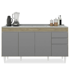 Armário De Cozinha Modulado De Canto Esquerdo 4 Peças Cp51 Co