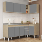 Armário De Cozinha Modulado De Canto Esquerdo 4 Peças Cp51 Co