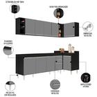 Armário De Cozinha Modulado De Canto Esquerdo 5 Peças Cp52 Ba