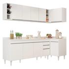 Armário De Cozinha Modulado De Canto Esquerdo 5 Peças Cp53 Ba