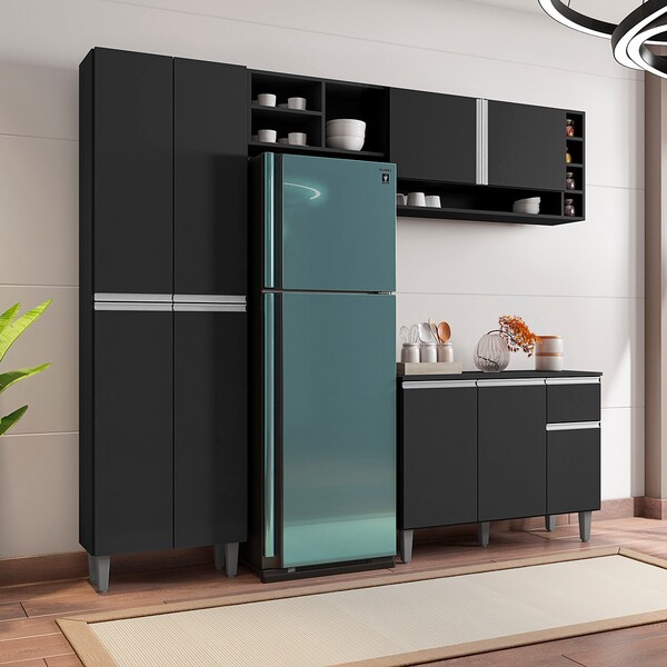 Armário De Cozinha Moldulado Atenas A03 9 Portas E 1 Gaveta -