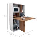 Armário De Cozinha Multifuncional Urban Branco E Castanho