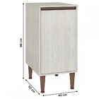 Armário De Cozinha New 1 Porta Legno/nogueira Ba40 - Fellicci