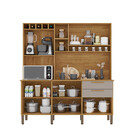 Armário De Cozinha New Topazio 6 Portas 2 Gavetas Salleto