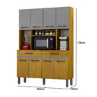 Armário De Cozinha New Ventura Com 8 Portas E 2 Gavetas Mobil