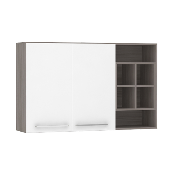 Armário de Cozinha Nicho Lateral 31x75x120cm Branco Prime Luciane