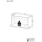 Armário De Cozinha Nicho Para Microondas 70 Cm Veneza Multimó