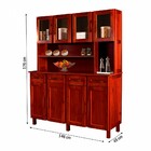 Armário De Cozinha Noruega Madeira Maciça 8 Portas 4 Gavetas