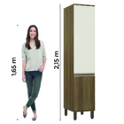 Armário De Cozinha Paneleiro 2 Portas Madeirado/areia Diana L