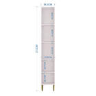 Armário De Cozinha Paneleiro 5 Divisórias Lolita D'w - Branco