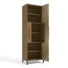 Armário De Cozinha Paneleiro 80cm Com Porta Temperos H730 Áur