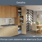 Armário De Cozinha Paneleiro 80cm Com Porta Temperos H730 Áur