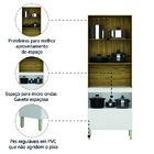 Armário De Cozinha Paneleiro Com Nicho 3 Portas 1 Gaveta Made