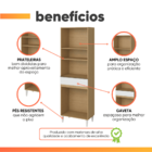 Armário De Cozinha Paneleiro Com Nicho Para Micro-ondas 4 Por