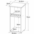 Armário De Cozinha Para Bebedouro Com Fruteira 1 Porta Fr4093