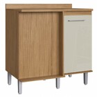 Armário De Cozinha Para Canto 1 Porta 1 Prateleira Co8101 Nat