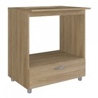 Armário De Cozinha Para Cooktop 1 Gaveta Oak - Completa Móveis