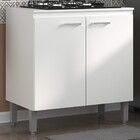 Armário de Cozinha para Cooktop 2 Portas 1 Prateleira Branco