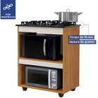 Armário De Cozinha Para Cooktop 5 Bocas Turim Nature/off Whit