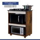 Armário De Cozinha Para Cooktop 5 Bocas Turim Ypê/off White -