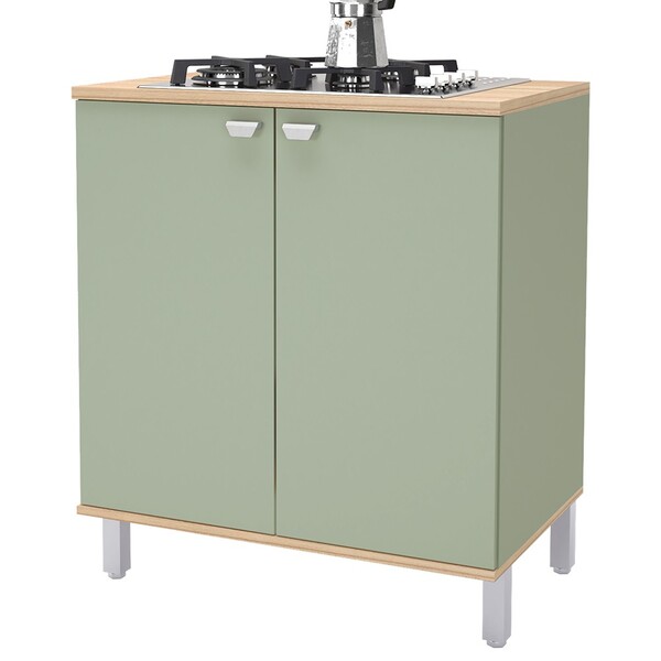 Armário De Cozinha Para Cooktop 80 Cm 2 Portas Avenca - Indék