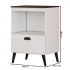 Armário De Cozinha Para Cooktop Jade 60 Cm 1 Porta Basculante