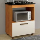 Armário De Cozinha Para Cooktop Salvia 1 Porta Nature/off Whi