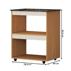 Armário De Cozinha Para Cooktop São Paulo Nature/off White -