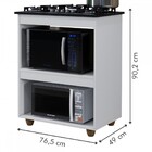 Armário De Cozinha Para Cooktop Turim Branco - Kaiki Móveis