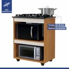 Armário De Cozinha Para Cooktop Turim Nature/off White - Kaik