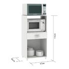 Armário De Cozinha Para Forno 2 Portas Bf15 Branco - Fellicci