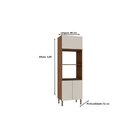 Armário De Cozinha Para Forno E Microondas  Ébano/off White