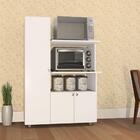 Armário De Cozinha Para Forno/micro-ondas Com 3 Portas Multim
