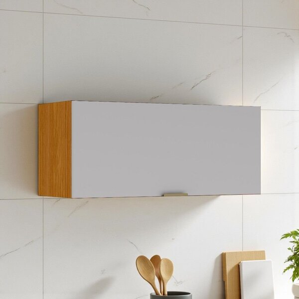 Armário De Cozinha Para Geladeira 1 Porta Horizontal Basculan